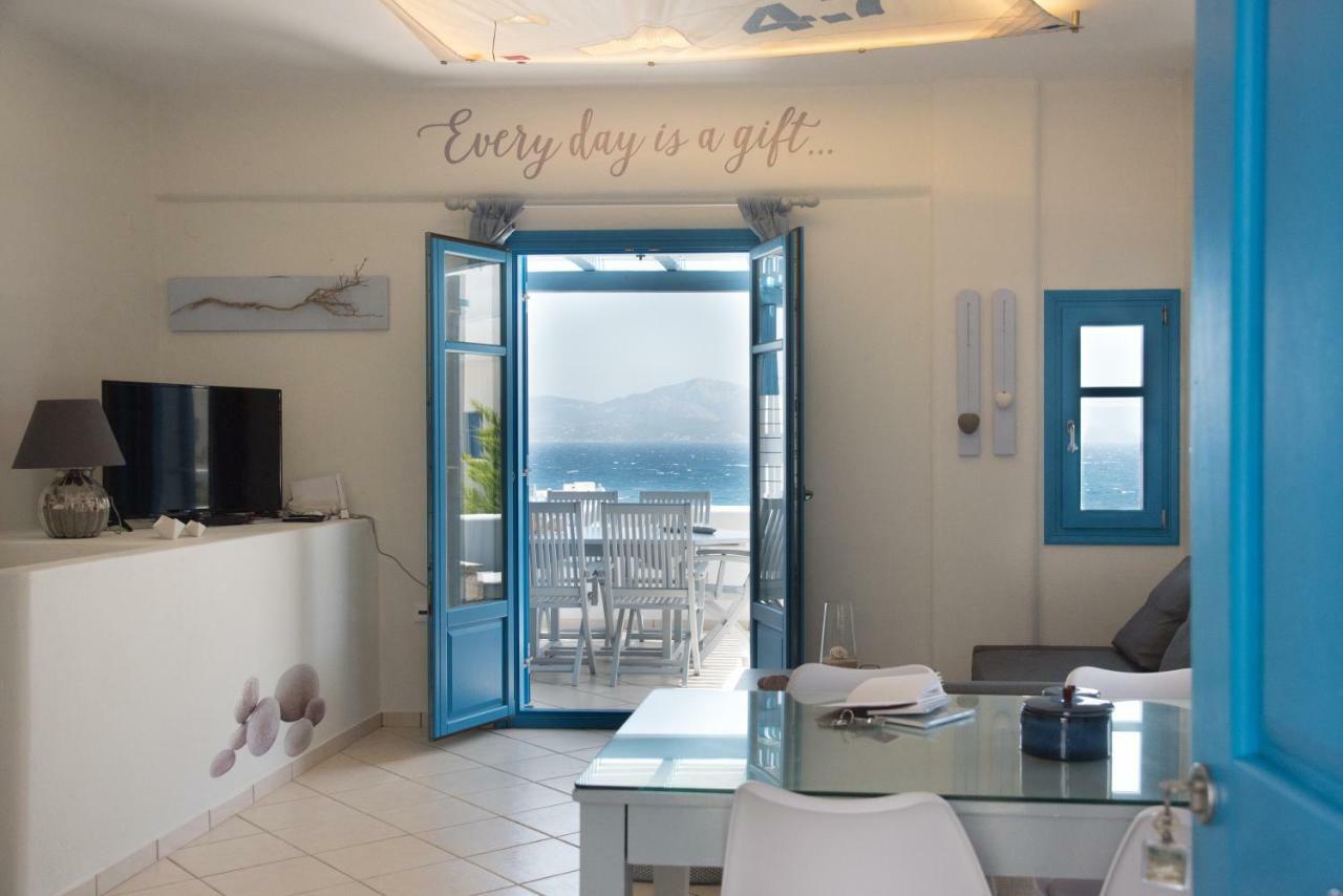 Vila Just Blue With Amazing Sea Views In Piso Livadi Exteriér fotografie